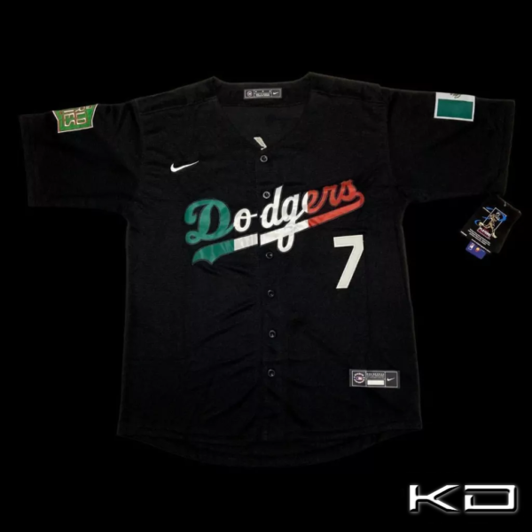 CHAQUETA LOS ANGELES DODGERS MEXICO WORLD SERIES 2020 #7 URIAS