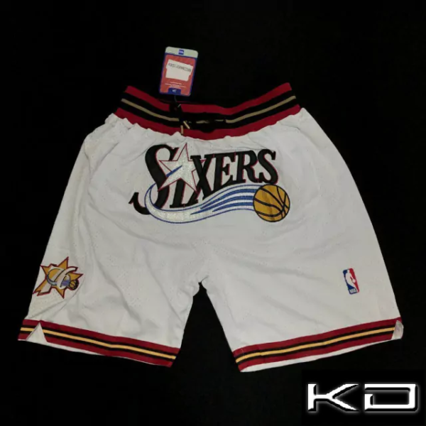 SHORT PHILADELPHIA 76ERS SIXERS HOME UNIFORM